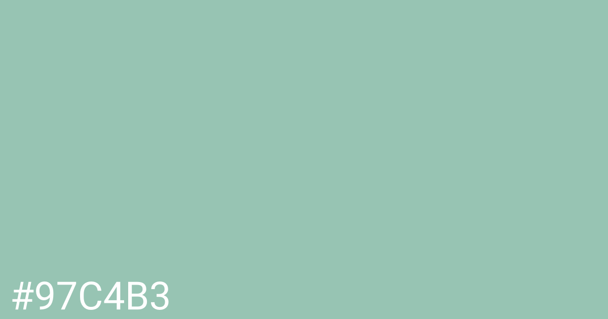 Hex color #97c4b3 graphic