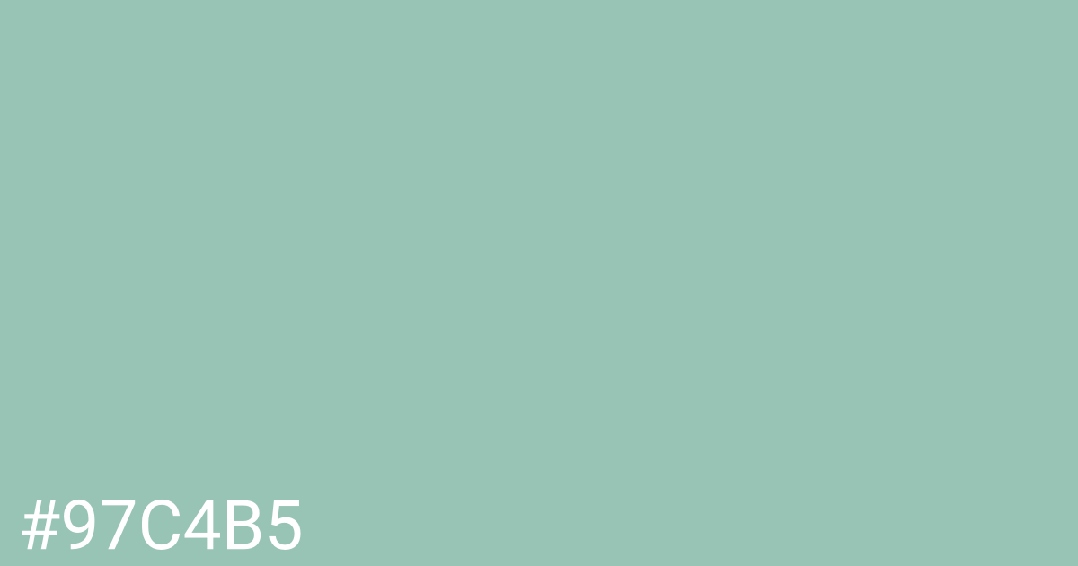 Hex color #97c4b5 graphic