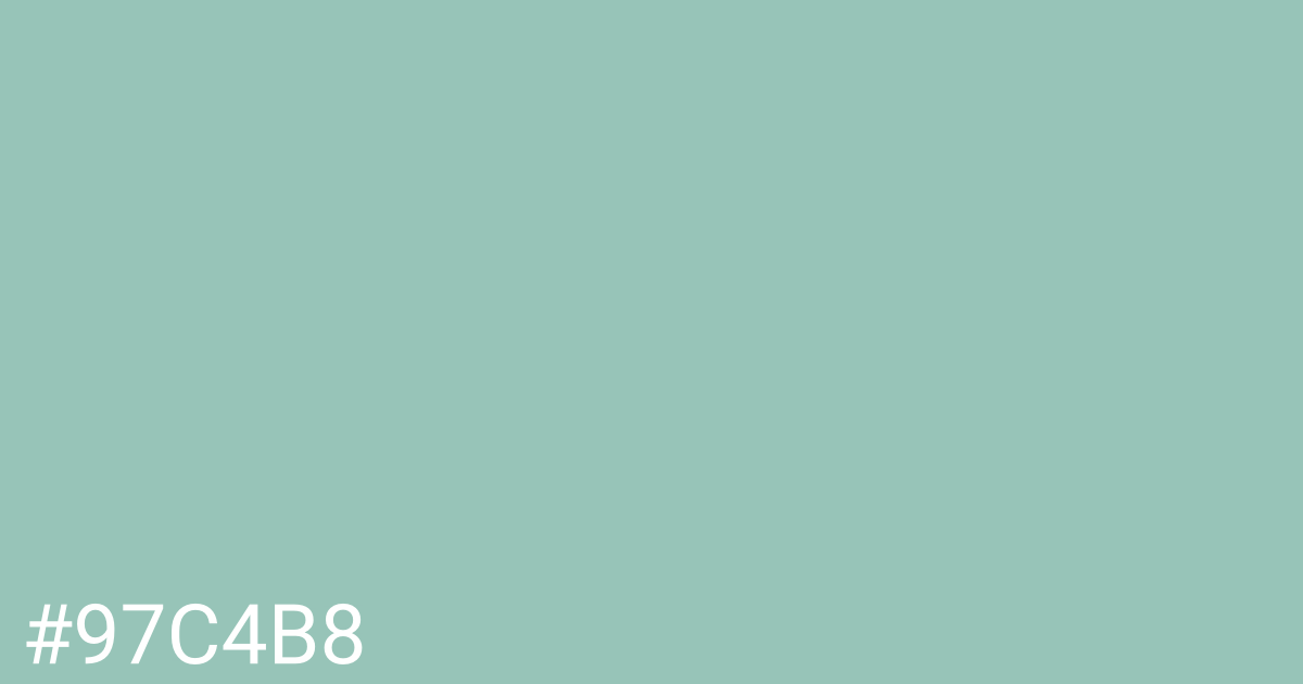 Hex color #97c4b8 graphic