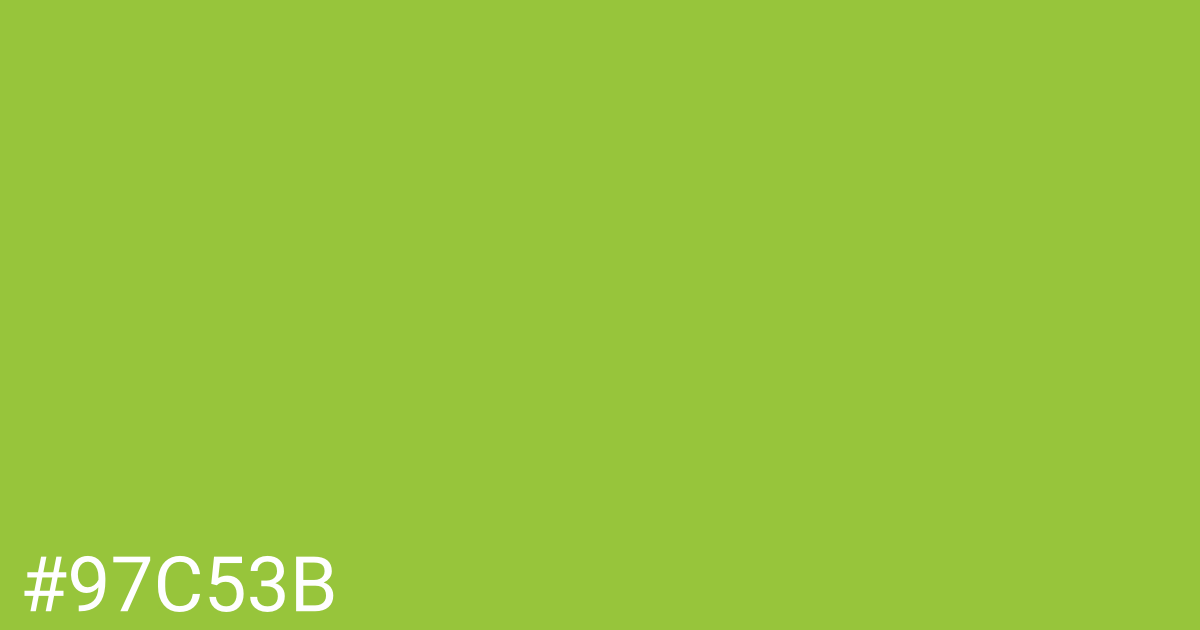 Hex color #97c53b graphic