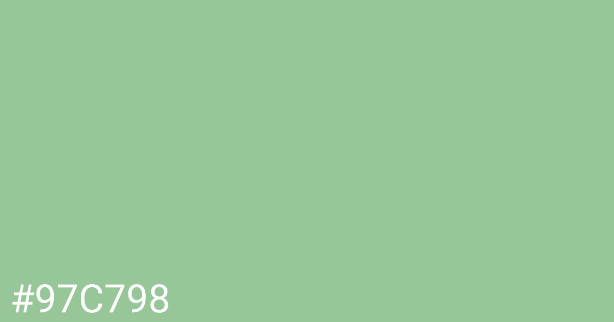 Hex color #97c798 graphic