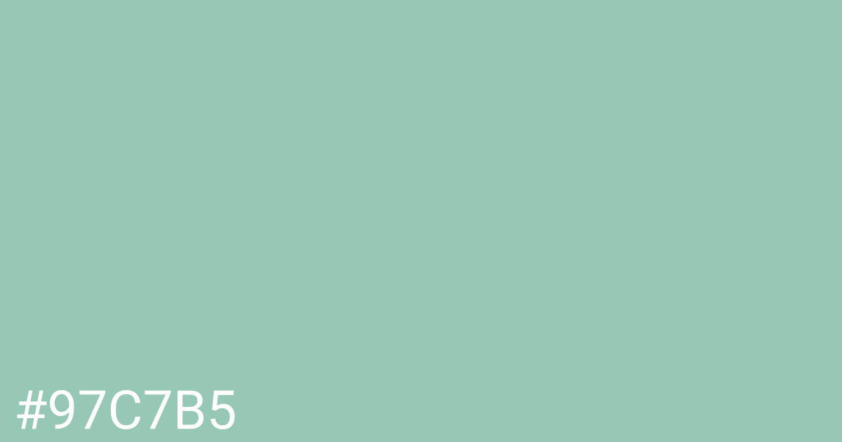 Hex color #97c7b5 graphic