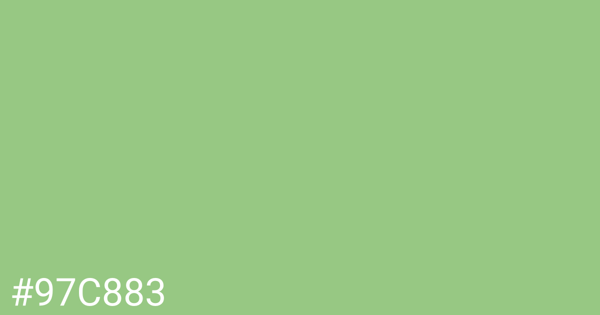 Hex color #97c883 graphic