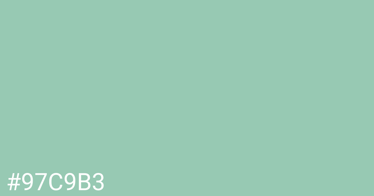 Hex color #97c9b3 graphic