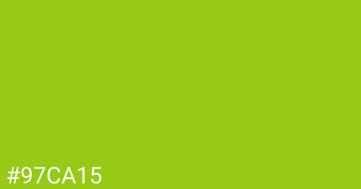 Hex color #97ca15 graphic