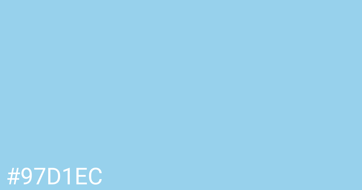 Hex color #97d1ec graphic
