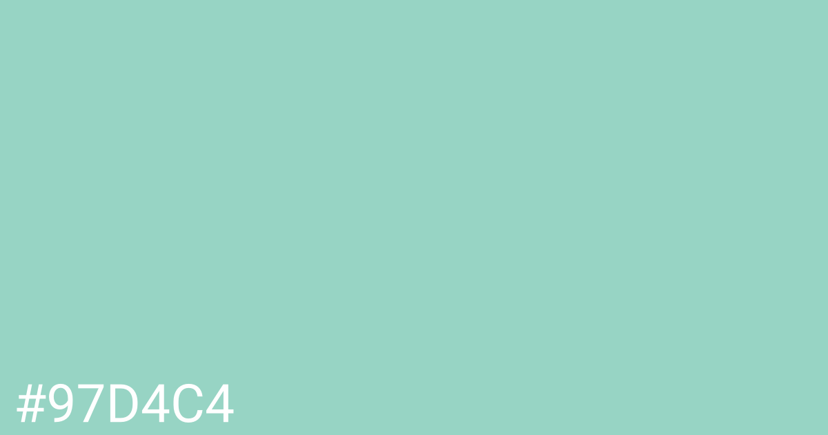 Hex color #97d4c4 graphic