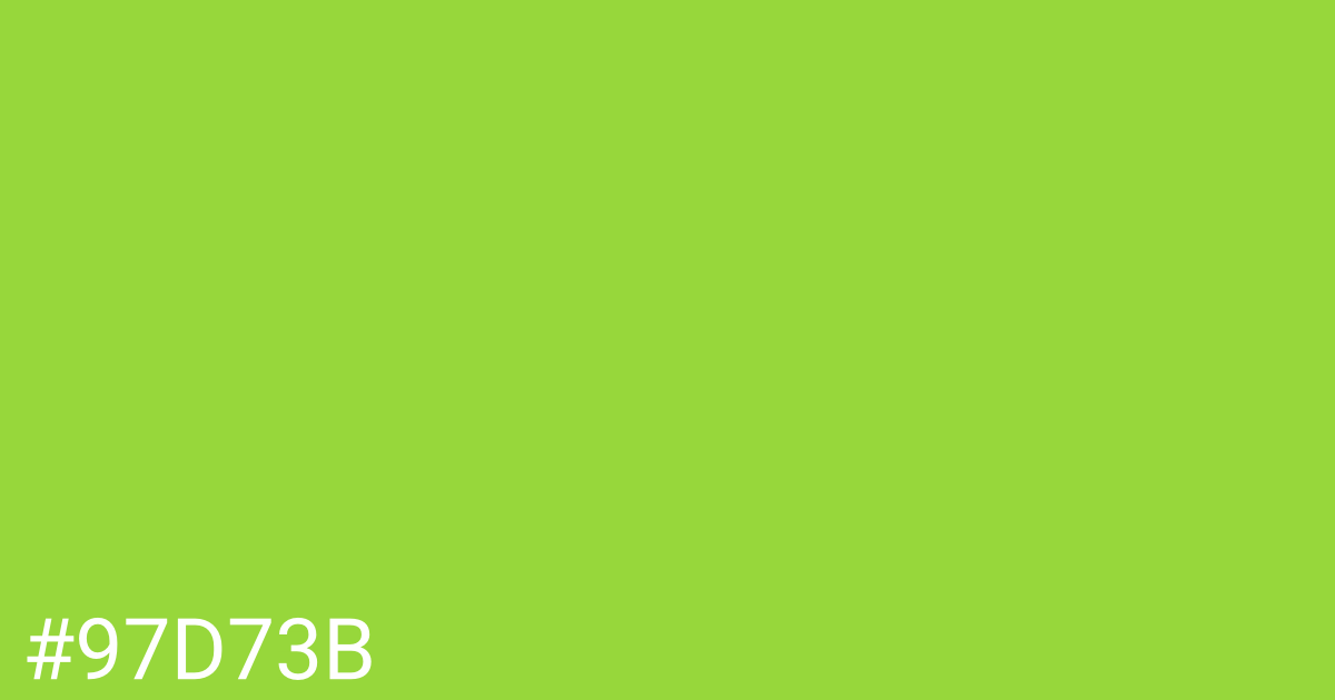 Hex color #97d73b graphic