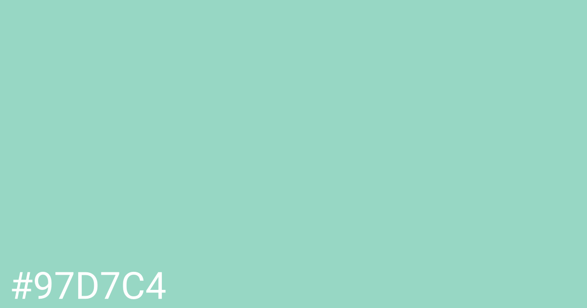 Hex color #97d7c4 graphic