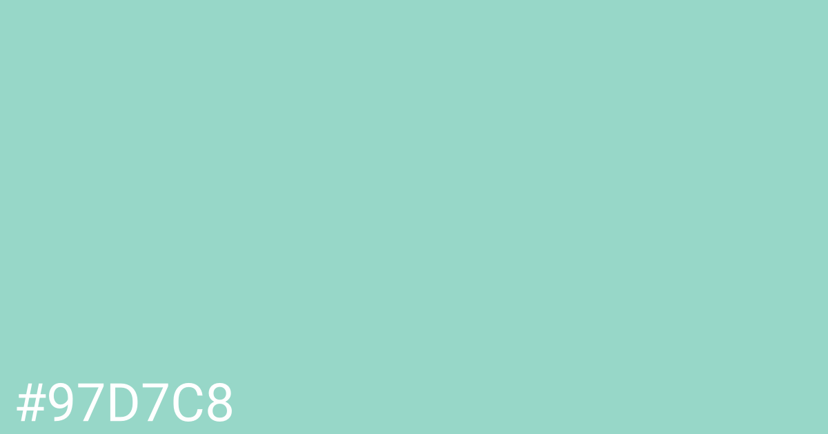 Hex color #97d7c8 graphic