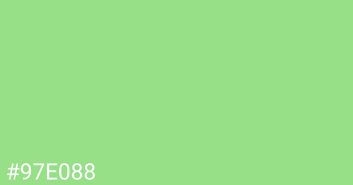 Hex color #97e088 graphic