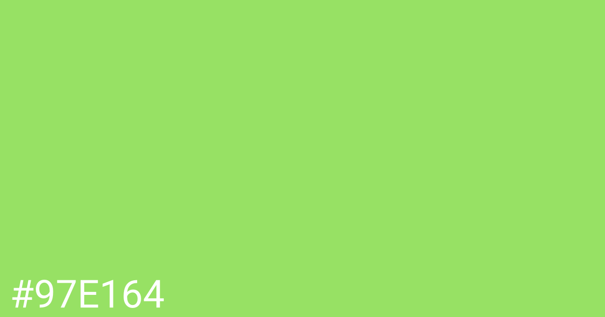 Hex color #97e164 graphic