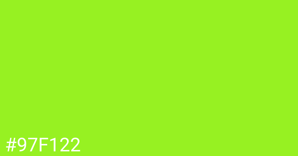 Hex color #97f122 graphic