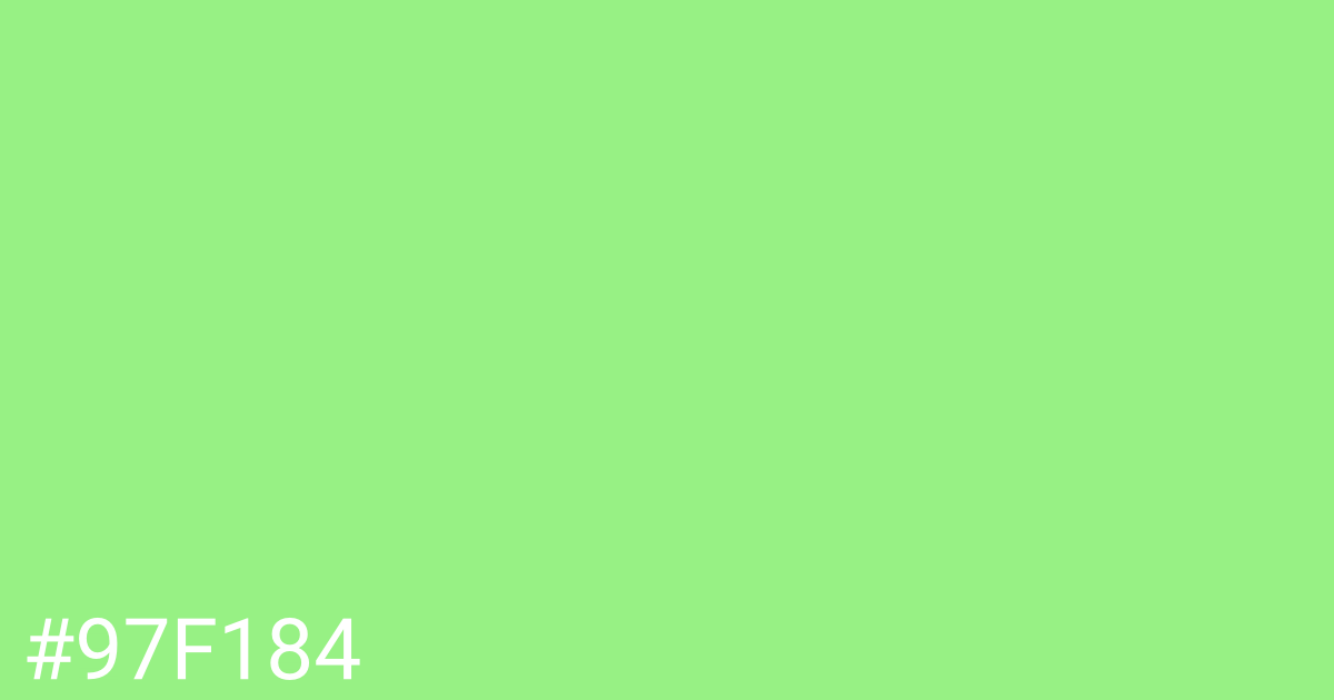 Hex color #97f184 graphic