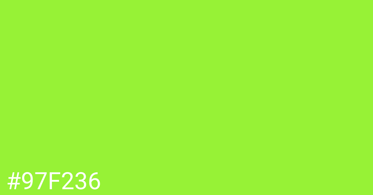 Hex color #97f236 graphic