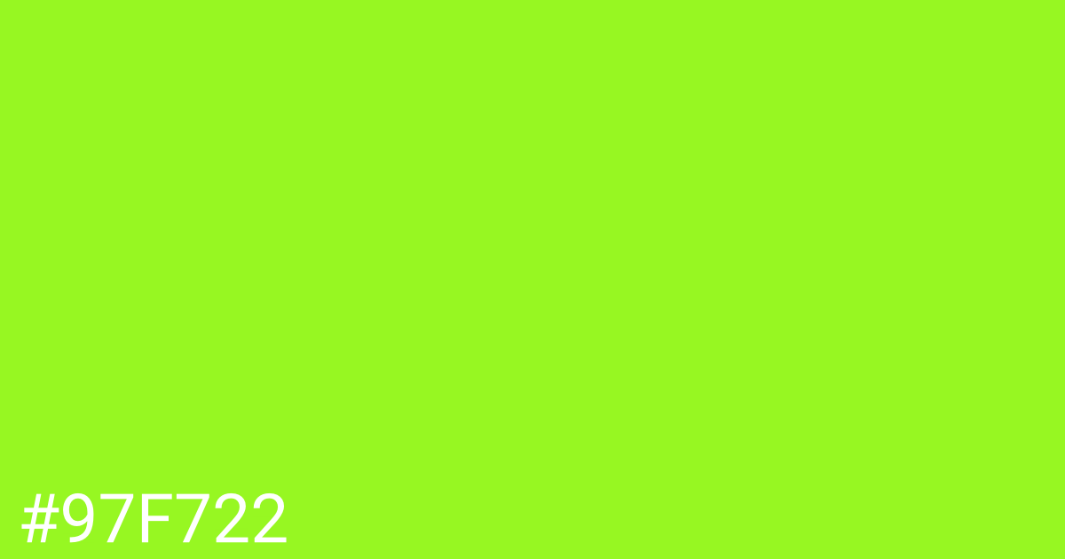 Hex color #97f722 graphic