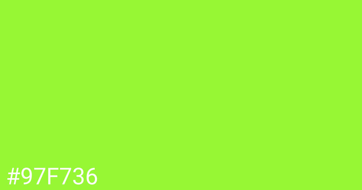 Hex color #97f736 graphic