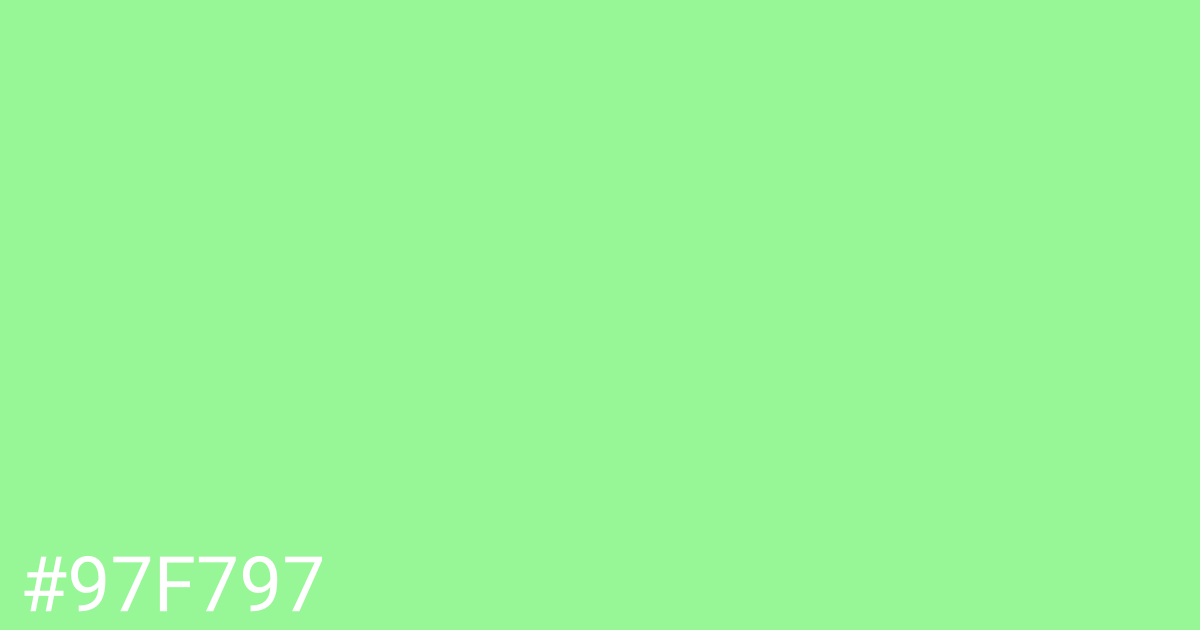 Hex color #97f797 graphic