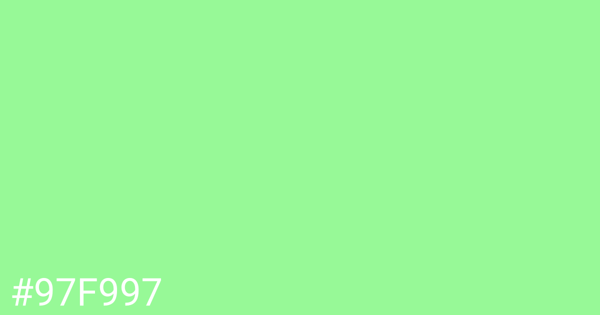 Hex color #97f997 graphic