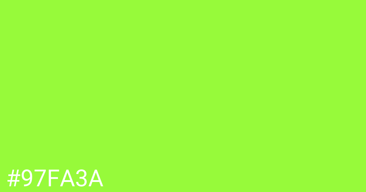 Hex color #97fa3a graphic