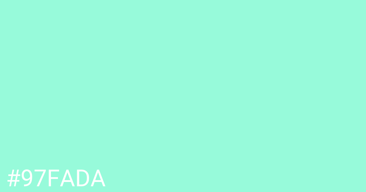 Hex color #97fada graphic