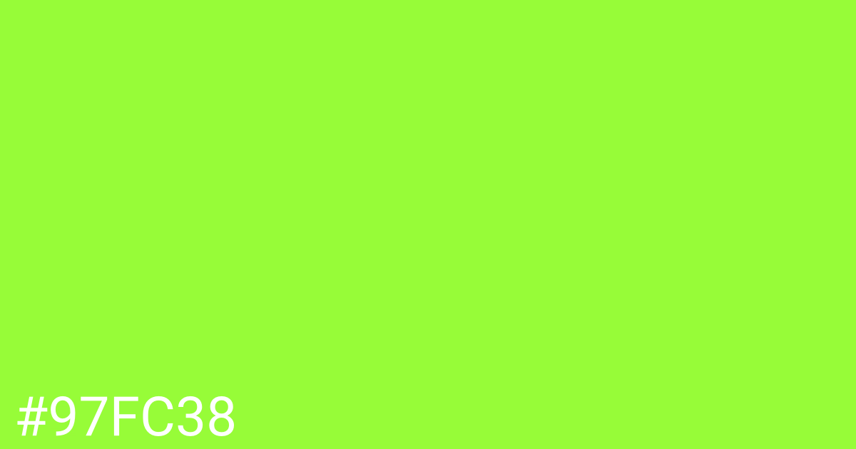 Hex color #97fc38 graphic