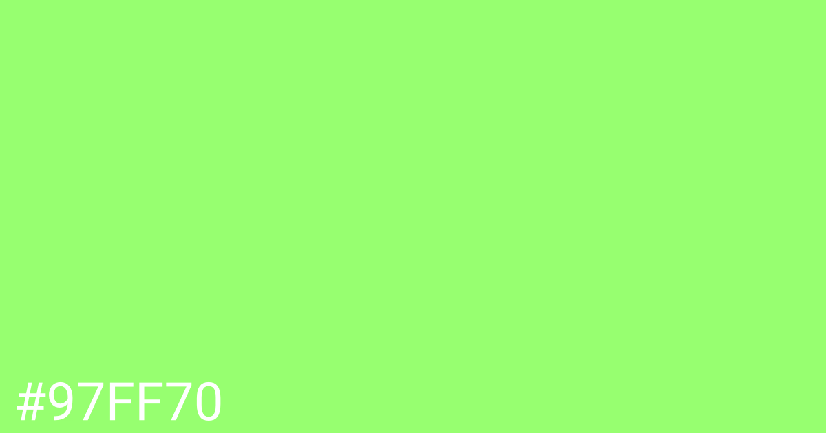 Hex color #97ff70 graphic