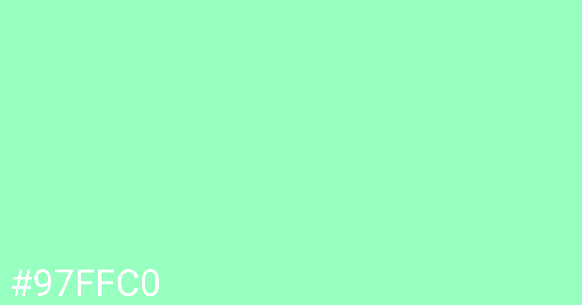 Hex color #97ffc0 graphic