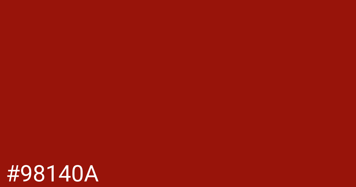 Hex color #98140a graphic
