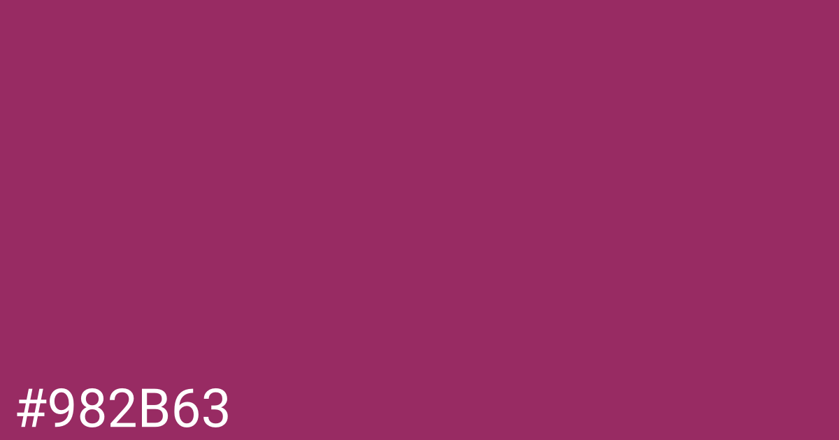 Hex color #982b63 graphic