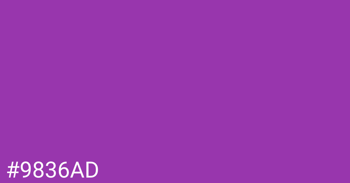 Hex color #9836ad graphic