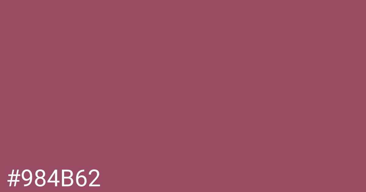 Hex color #984b62 graphic