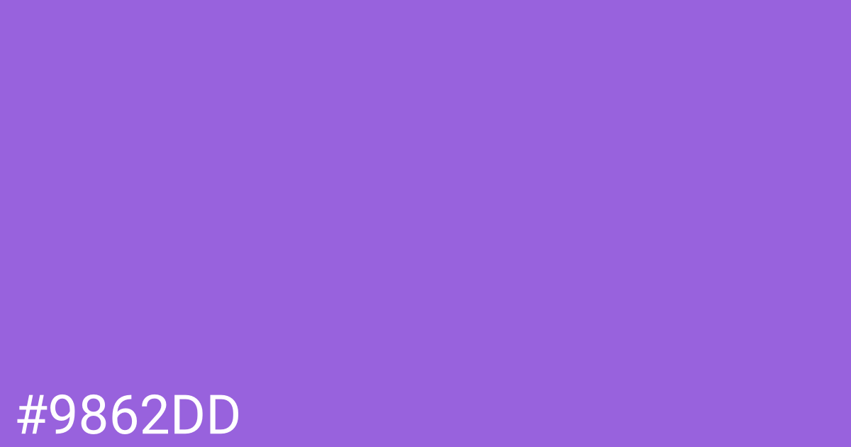 Hex color #9862dd graphic
