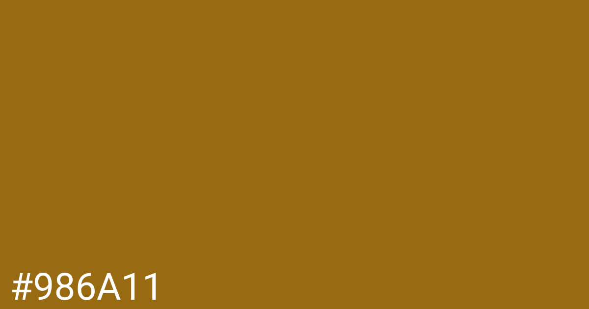 Hex color #986a11 graphic