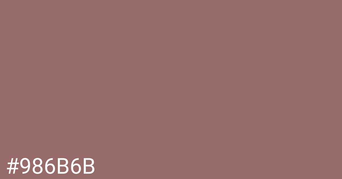 Hex color #986b6b graphic