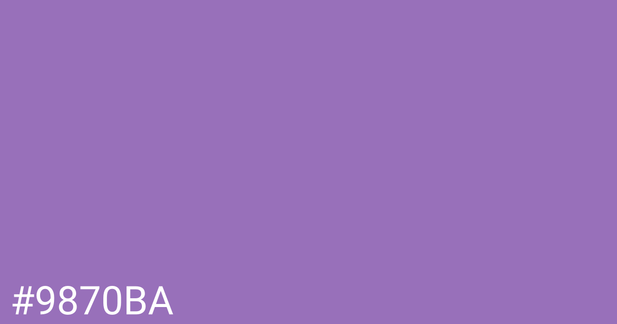 Hex color #9870ba graphic