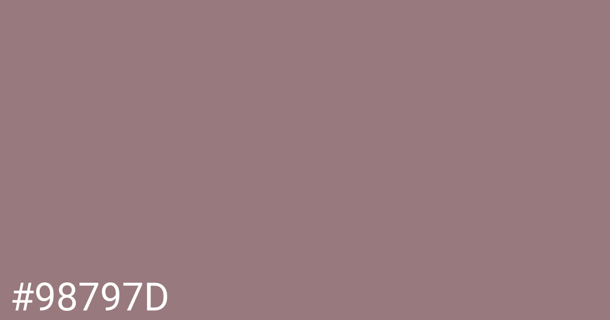 Hex color #98797d graphic
