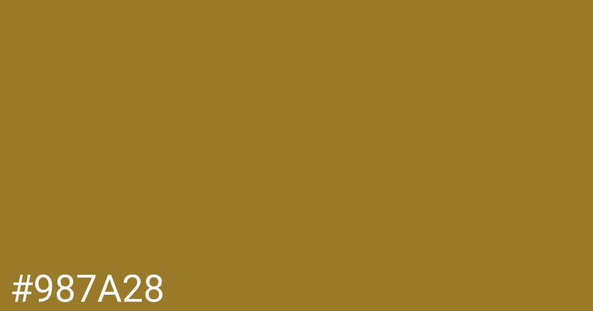 Hex color #987a28 graphic