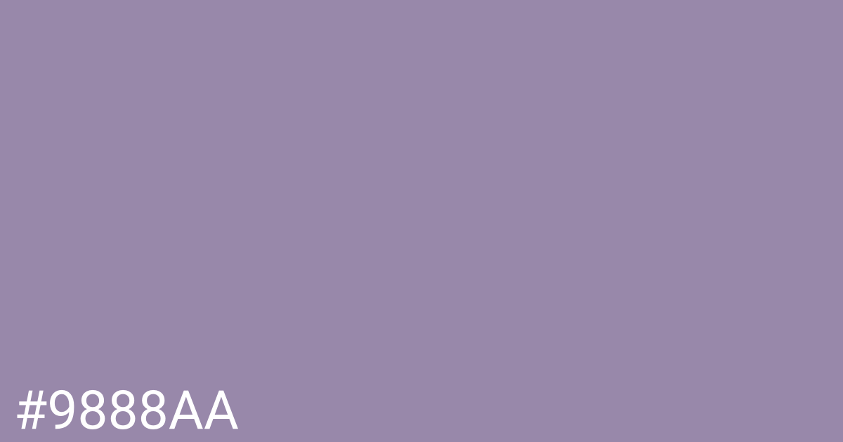 Hex color #9888aa graphic