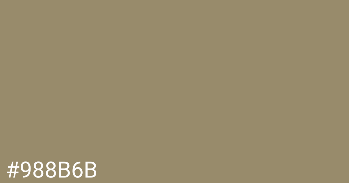 Hex color #988b6b graphic