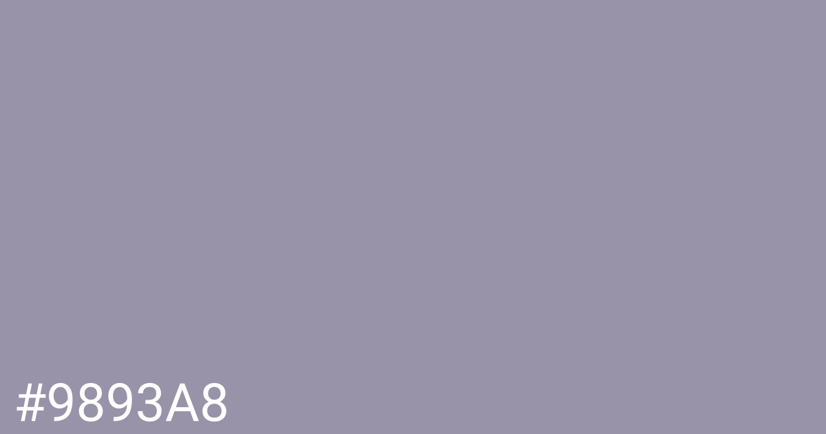 Hex color #9893a8 graphic