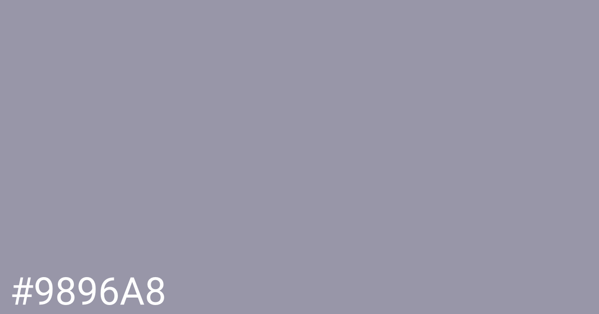 Hex color #9896a8 graphic