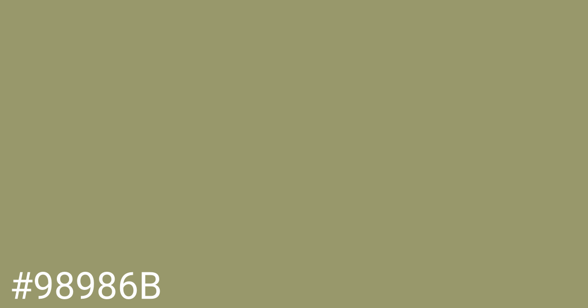 Hex color #98986b graphic