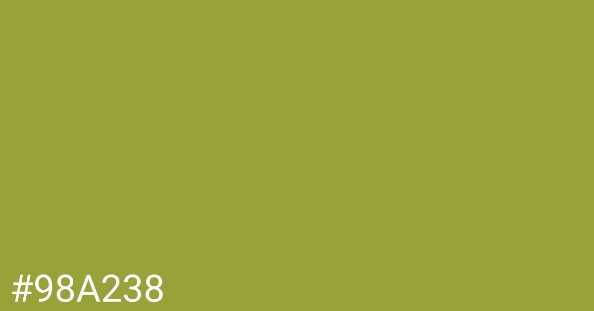 Hex color #98a238 graphic