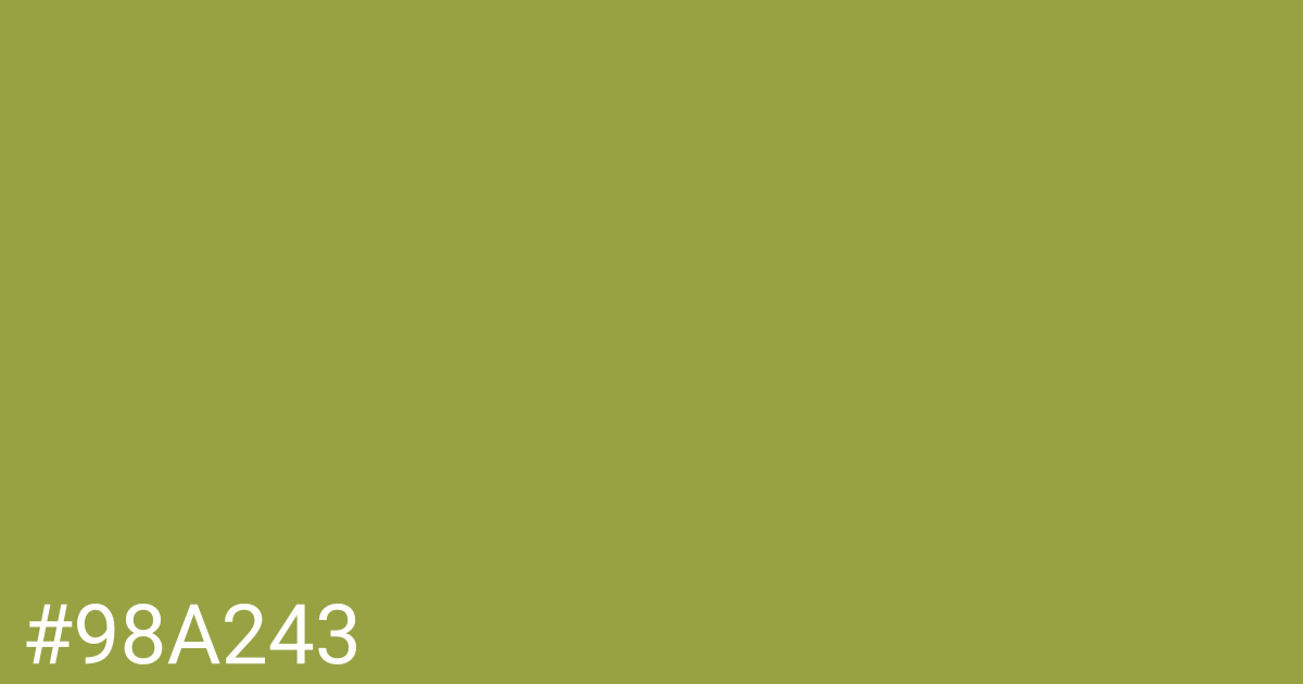 Hex color #98a243 graphic