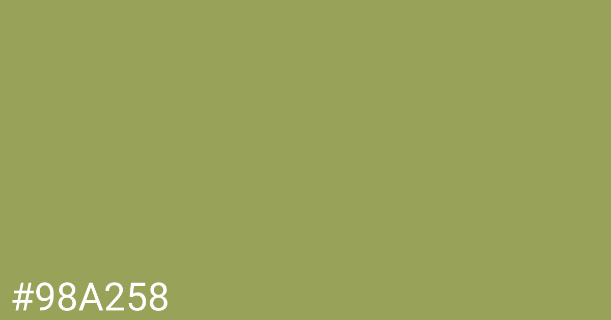 Hex color #98a258 graphic