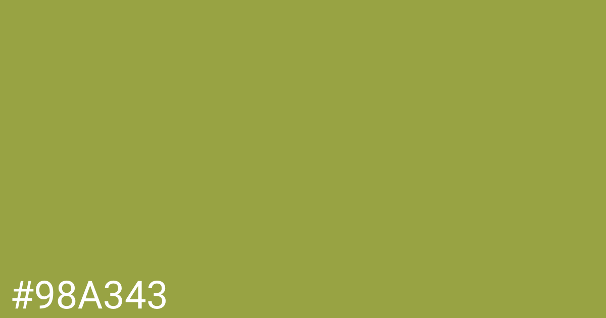 Hex color #98a343 graphic