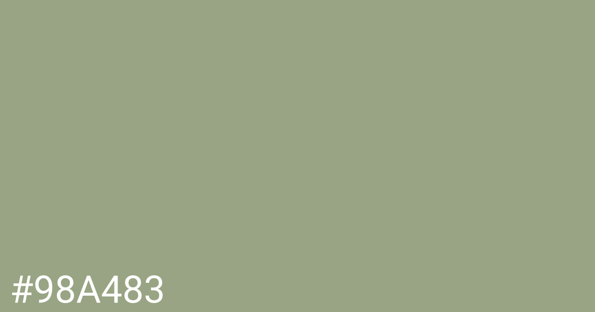 Hex color #98a483 graphic