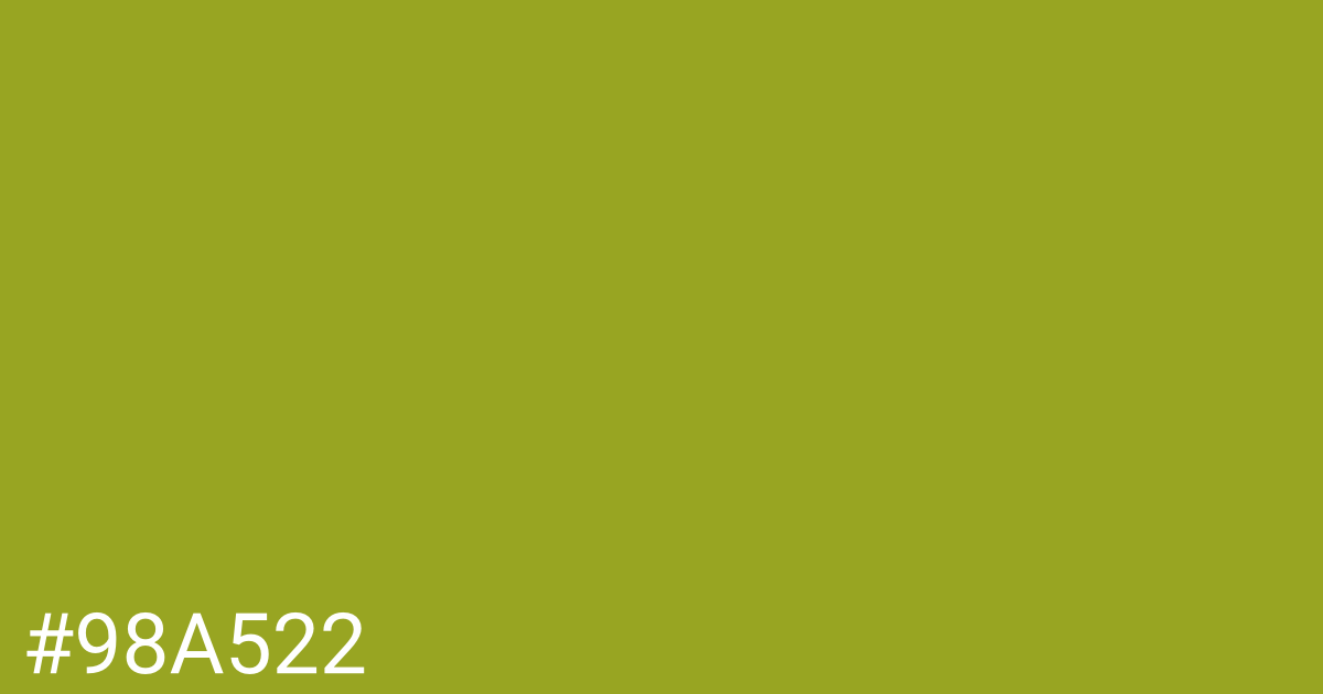 Hex color #98a522 graphic