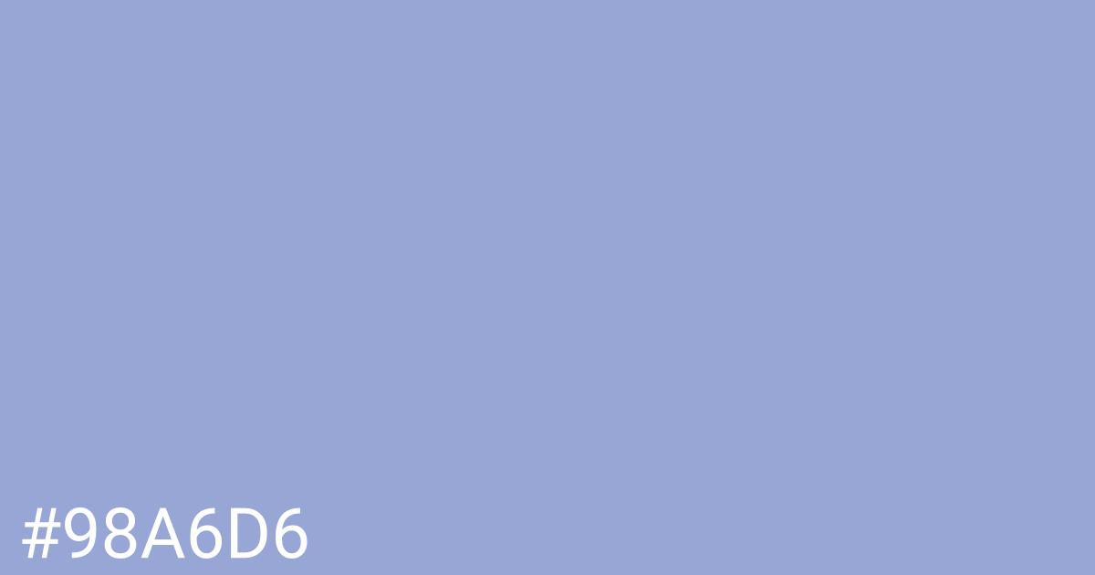 Hex color #98a6d6 graphic